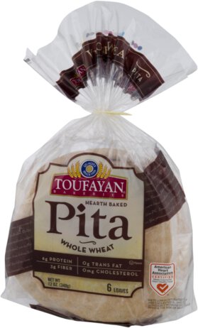 Toufayan Pita Bread Whole Whea