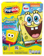 Popsicle Spongebob Face Bars