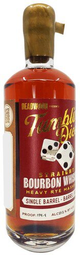 Tumblin Dice 7 Year Cask Strength Heavy Rye Straight Bourbon Whiskey Single Barrel Selection 700ml.