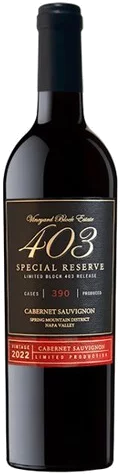 Vineyard Block Estate - Block 403 Spring Mountain Cabernet Sauvignon