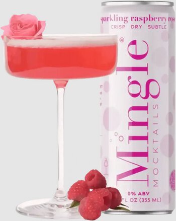 MINGLE MOCKTAILS SPARKLING RASBERRY ROSE 4-PAK CAN