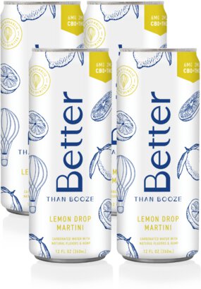 Better Than Booze Thc Lemon Drop Martini 4pk