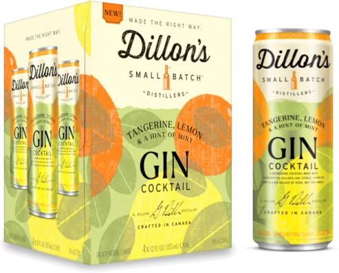 Dillon's Gin Tangerine Lemon 4-Pack