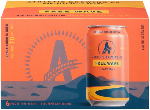 Athletic Brewing Free Wave Non Alcoholic Hazy IPA