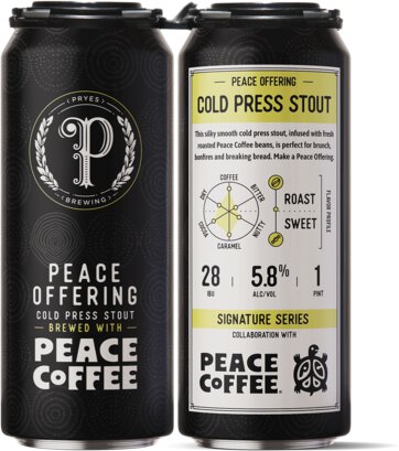 Pryes Peace Offering Peace Coffee Cold Pressed Stout