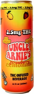 Uncle Arnie's Strawberry Lemonade 2.5MG THC Drink