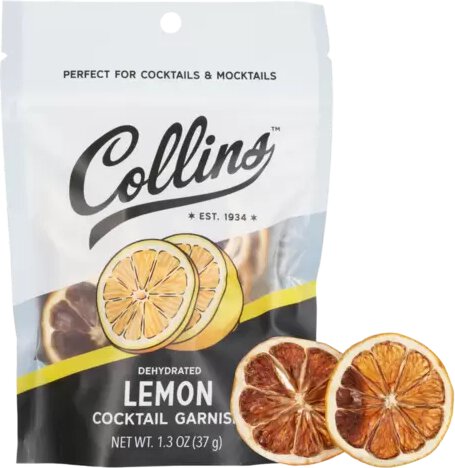 Collins Dehydrated Lemon Cocktail Garnish