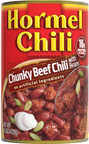 Hormel Chili Chunky Beef Chili With Beans