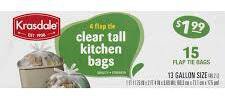 Krasdale Flap Tie Kitchen Bags