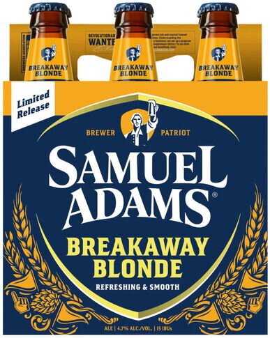 SAM ADAMS BREAKAWAY BLONDE 6/12 OZ NR