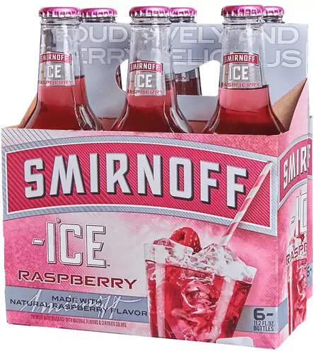 SMIRNOFF ICE RASPBERRY 6/12 OZ NR