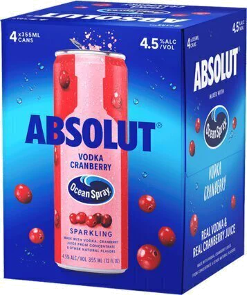 Absolut Ocean Spray Vodka Cranberry