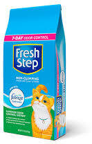Fresh Step Non Clumping Clay Cat Litter With Febreze Bag