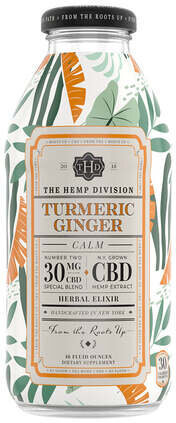 H&S TUMERIC/GINGER 30MG CBD 16OZ BOTTLE