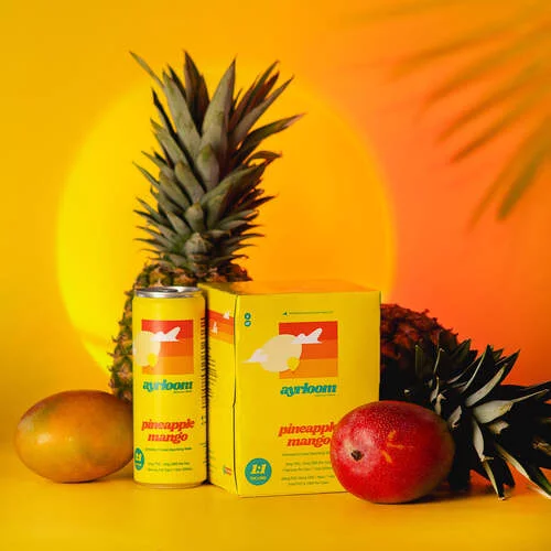 AYRLOOM PINEAPPLE/MANGO 3MG THC/3MG CBD SELTZER 4PK CAN