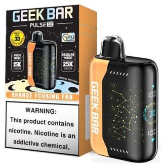 GEEK BAR PULSE X 25K ORANGE FCUKING FAB - D&D Smoke & Spirits, Arlington Heights, IL GEEK BAR PULSE X 25K ORANGE FCUKING FAB - D&D Smoke & Spirits, Arlington Heights, IL