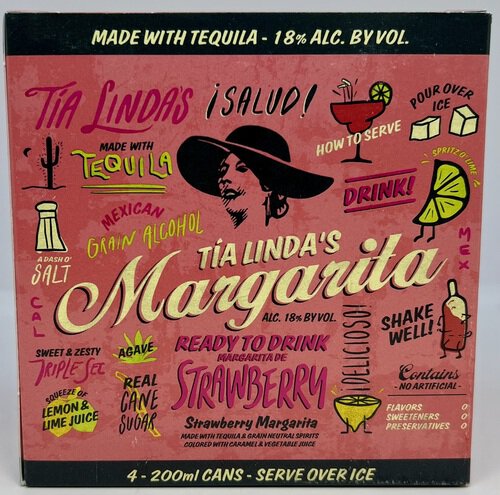 Tia Linda's - RTD Strawberry Margarita Cocktail