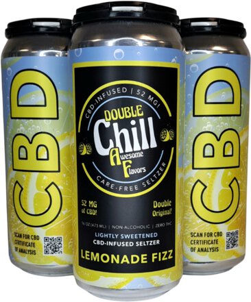 THOMAS HOOKER DOUBLE CHILL AF LEMONADE FIZZ 20MG CBD 4PK 16O