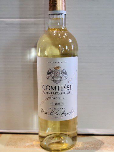 Comtesse De Malet Roquefort Bordeaux Blanc France