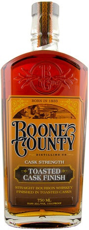Boone County Founder's Reserve Toasted Cask Finish Bourbon Cask Strength Whiskey