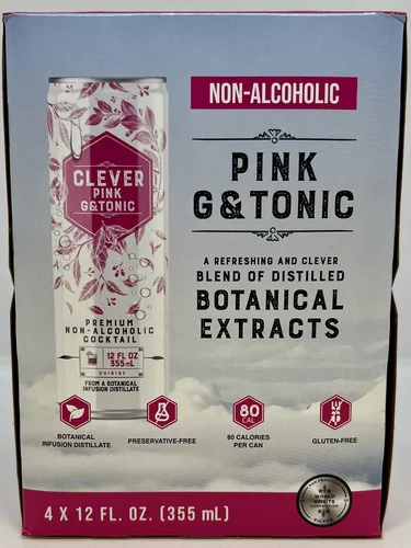 Clever Mocktails - Non-Alcoholic Pink Gin & Tonic