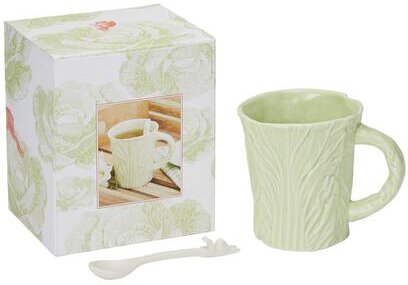 Lettuce Mug With Bunny Spoon