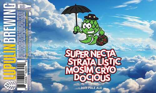 Lupulin Brewing Super Necta Strata Listic Mosim Cryo Docious Ddh Pale Ale