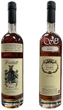 Willett Family Estate 11 Year Rye #2377 Ventura Highway 121.6 Proof