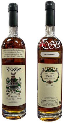 Willett Family Estate 9 Year Rye #2427 Big Saturday 116 Proof