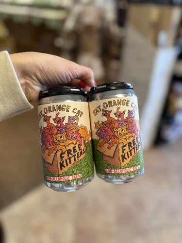 Fat Orange Cat Brewing Free Kittens Non Alcoholic Pilsner