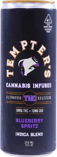 Cbd Tempter's Blueberry Spritz 10mg Cbd 10mg Thc