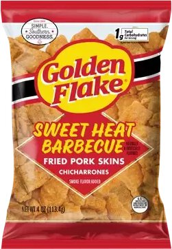 Utz Golden Flake Sweet Heat Bbq Pork Rinds