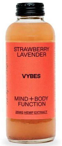Vybes strawbery Lavender Tea With CBD 14oz