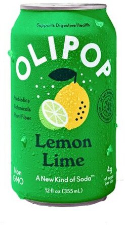 Olipop Sparkling Tonic Lemon Lime 12oz can