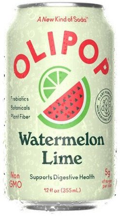 Olipop Sparkling Tonic Watermelon Lime 12oz can