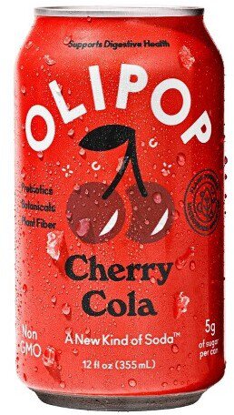 Olipop Sparkling Tonic cherry Cola 12oz can