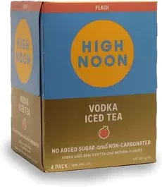 High Noon Peach Vodka Iced Tea 4 Pack