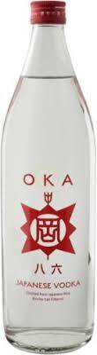 Oka Japanese Vodka .900 Ml Distilled From 100 Japanese Rice