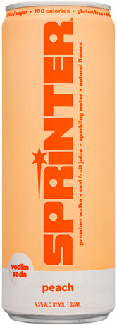 Sprinter Vodka Soda Peach Cocktail