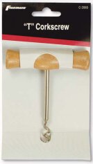 CORKSCREW WOOD HANDLE