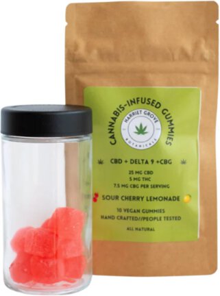Harriet Grove Sour Cherry Lemonade Thc Gummies 5mg Each