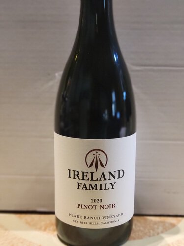 Ireland Family Peake Ranch Pinot Noir .750ml
