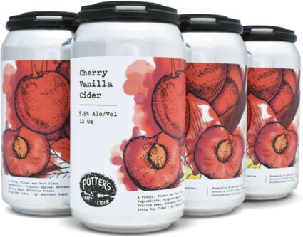 POTTER'S CHERRY VANILLA 4/12 OZ CAN