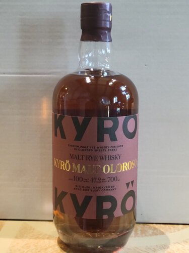 Kyro Malt Oloroso Malt Rye Whisky Whisky