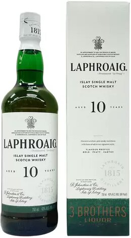 Laphroaig Single Islay Malt Scotch Whisky Aged 10 Years