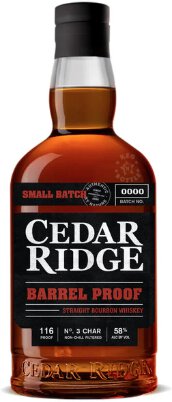 Cedar Ridge Barrel Proof Bourbon Whiskey