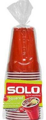 Solo Plastic Cups 18oz 30pack