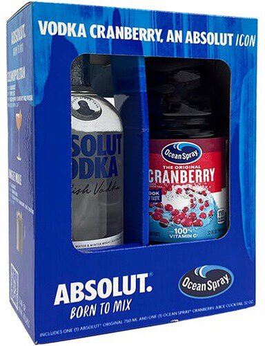 Absolut Vodka With Cranberry Juice