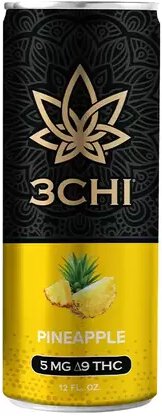 3CHI Delta 9 THC Infused Seltzer Pineapple