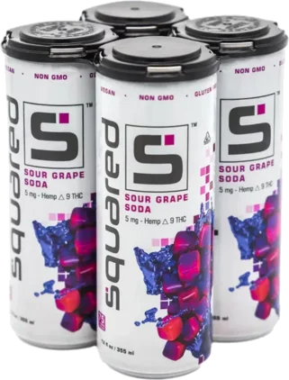 Squared 5mg THC Sour Grape Soda